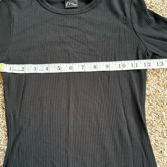🤍5 for 20$ Art Class Girls Black Ribbed Long Sleeve Dress Size Large 10/12 - Picture 6 of 9